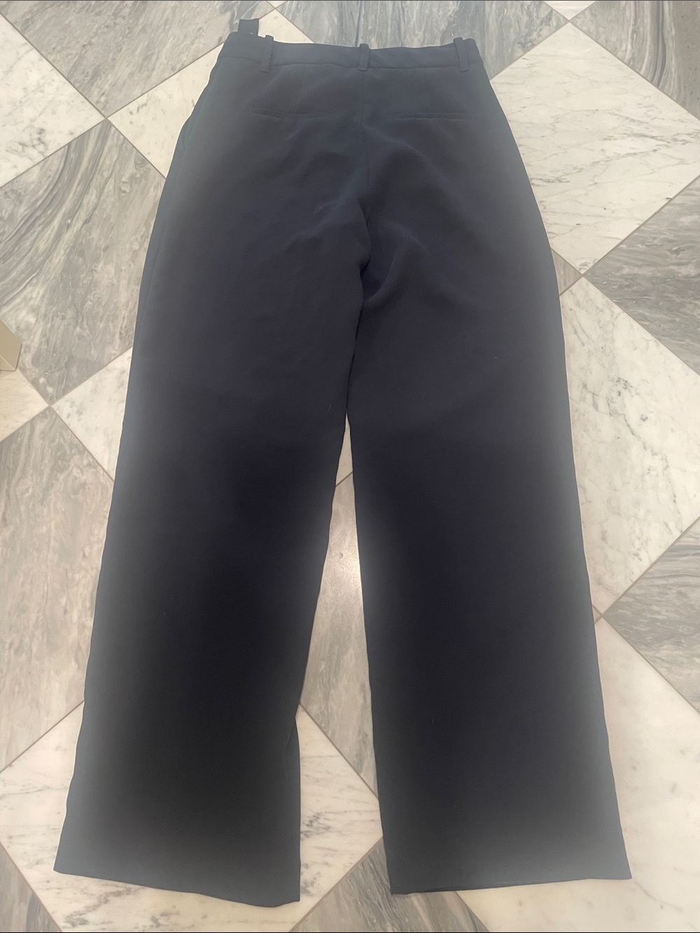 Aritzia effortless navy Wide-Leg Dress Pants - Picture 7 of 7